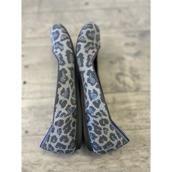 Rothy’s Classic Spotted Round Toe Leopard Animal Print Slip On Ballet Flats 8 - Picture 3 of 7